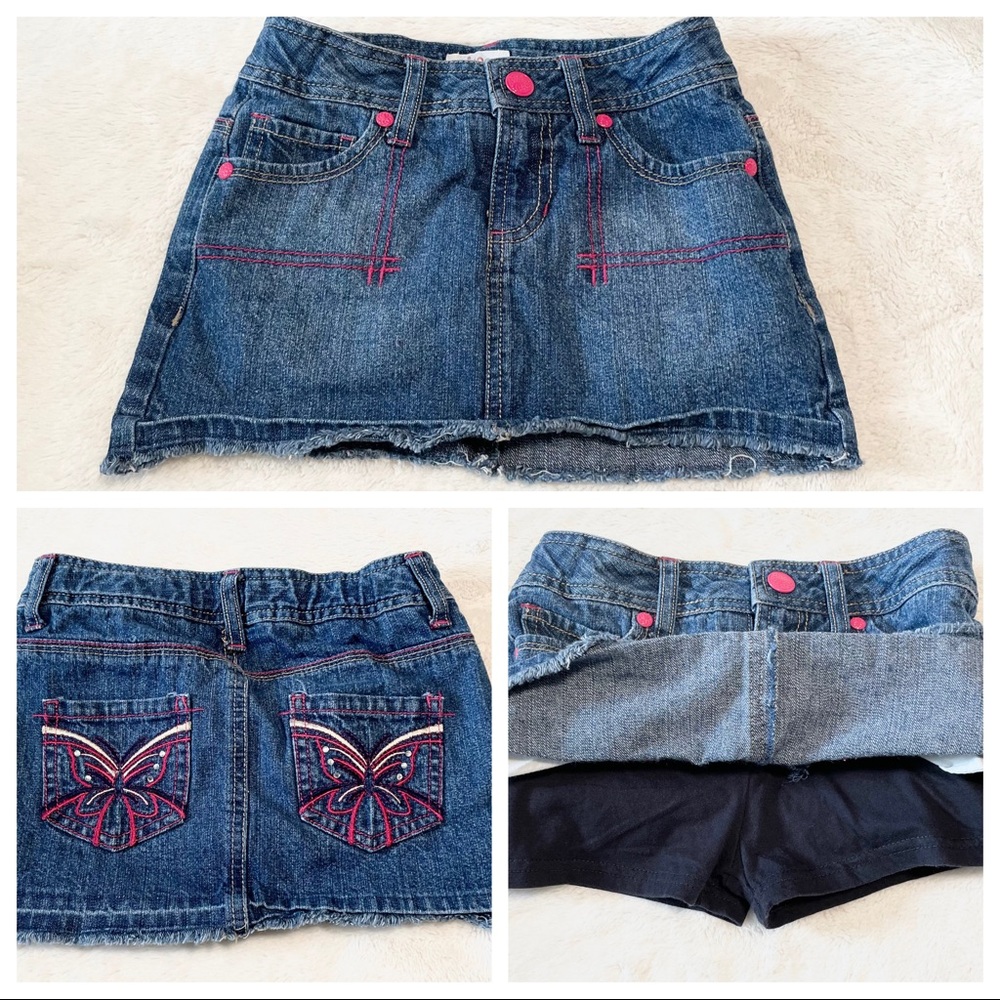 Girl’s Circo Butterfly Jean/Denim Skirt